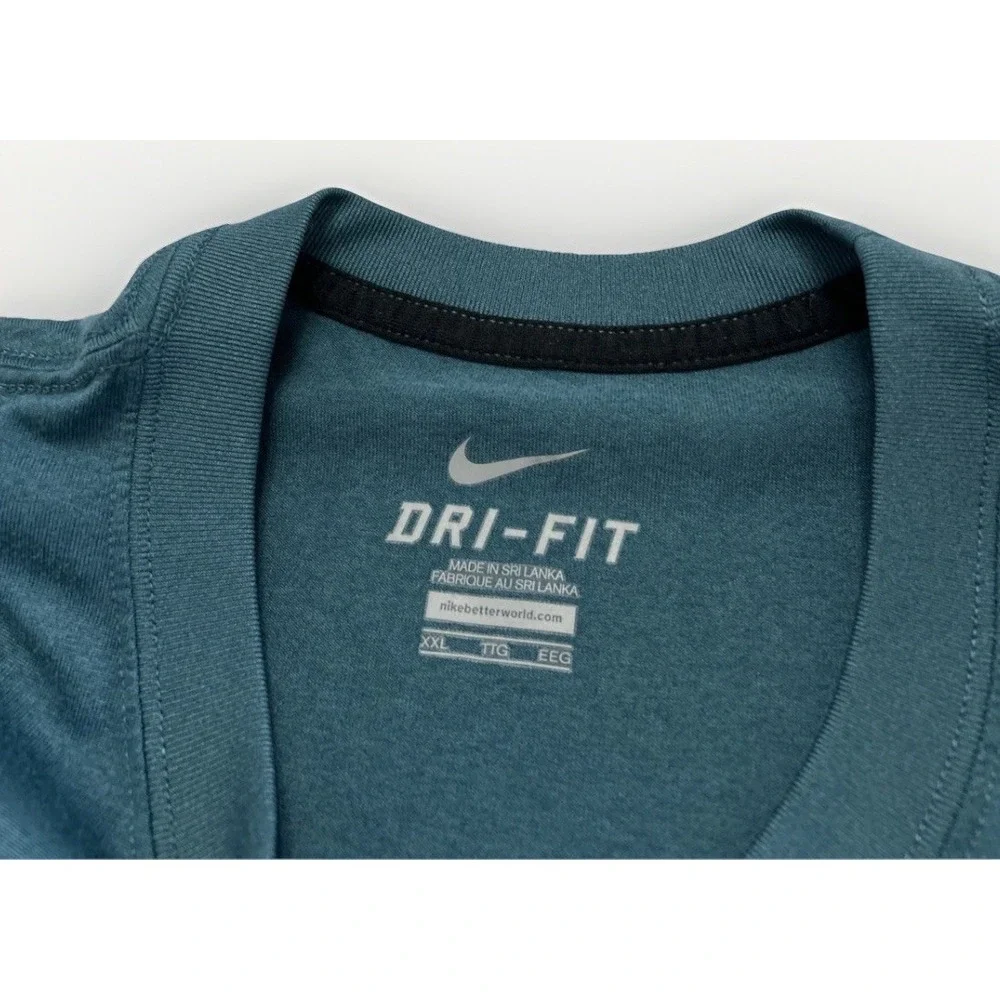 The Nike Tee Just Do It‎ XXL T-Shirt W/ Big & Bold Graphic Blue Green 588561